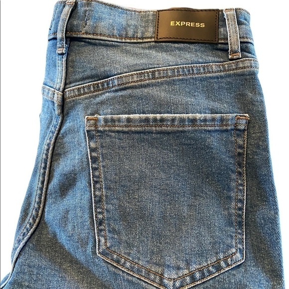 Reworked Bell Bottom High Rise Wide Leg Flare Stretch Distressed Jeans TALL - Picture 2 of 7